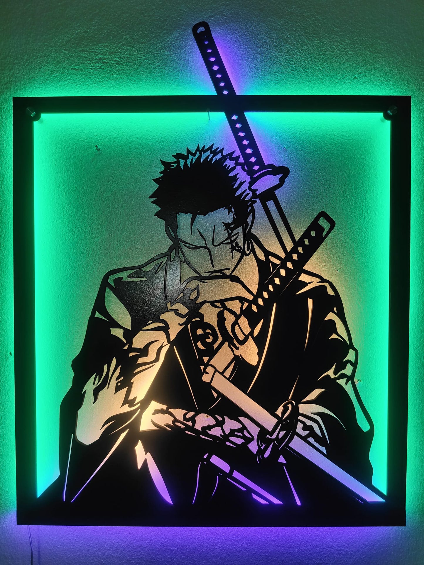 QUADRO LED - ONE PIECE RORONOA ZORO