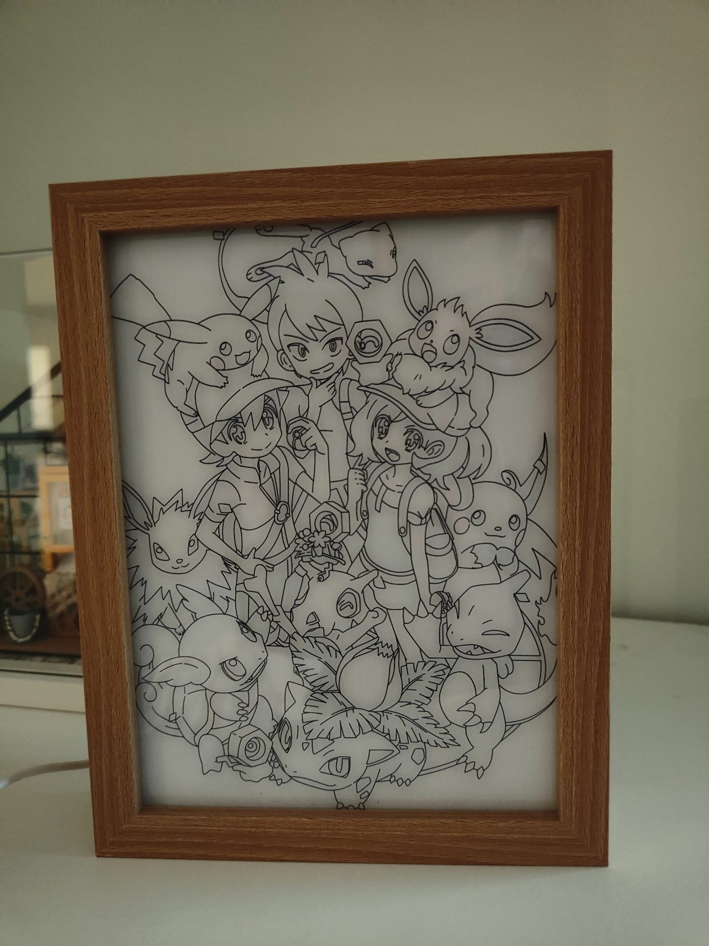 Cornice Luminosa Led Pokemon