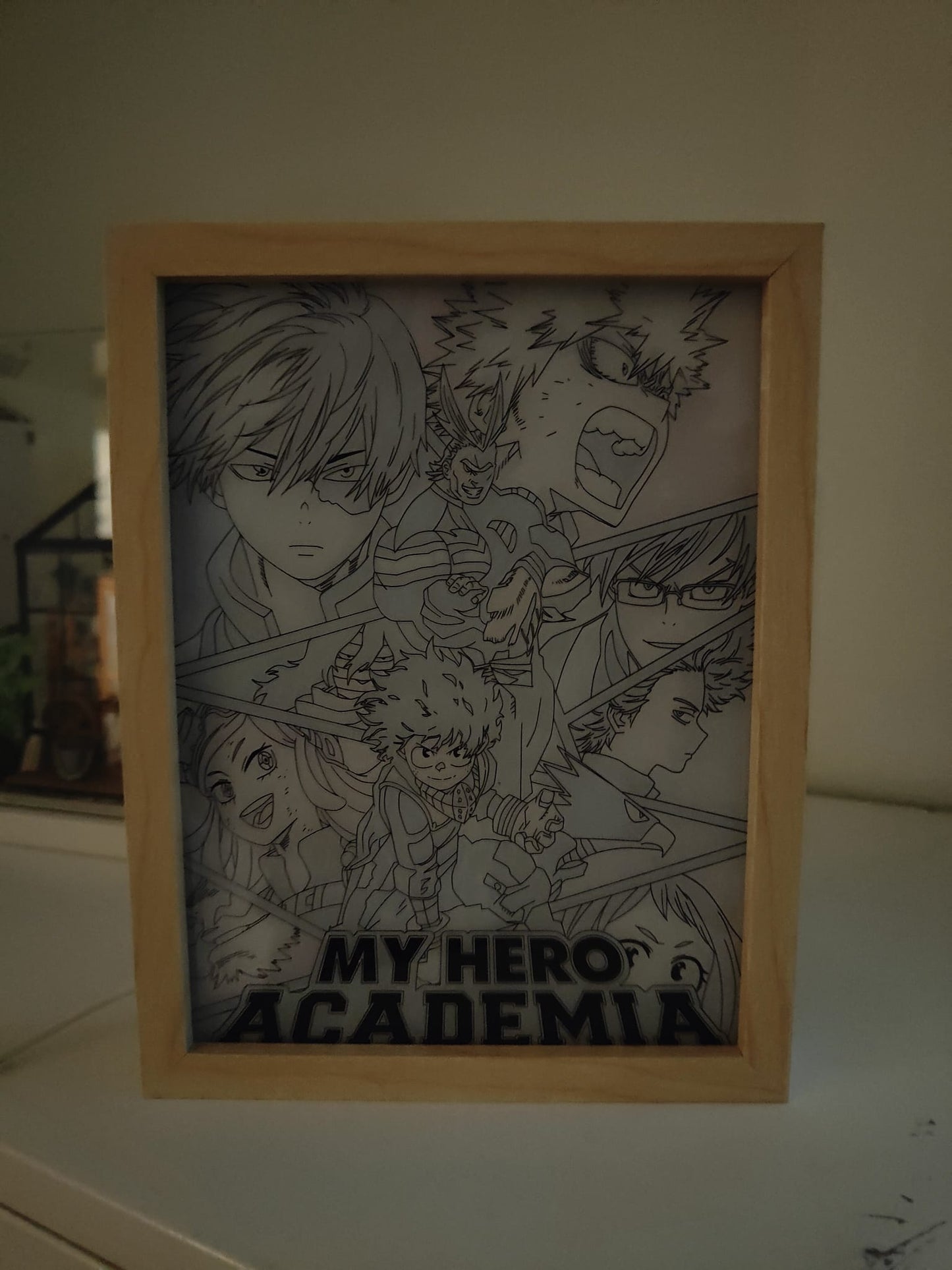 Cornice Luminosa Led My Hero Academia