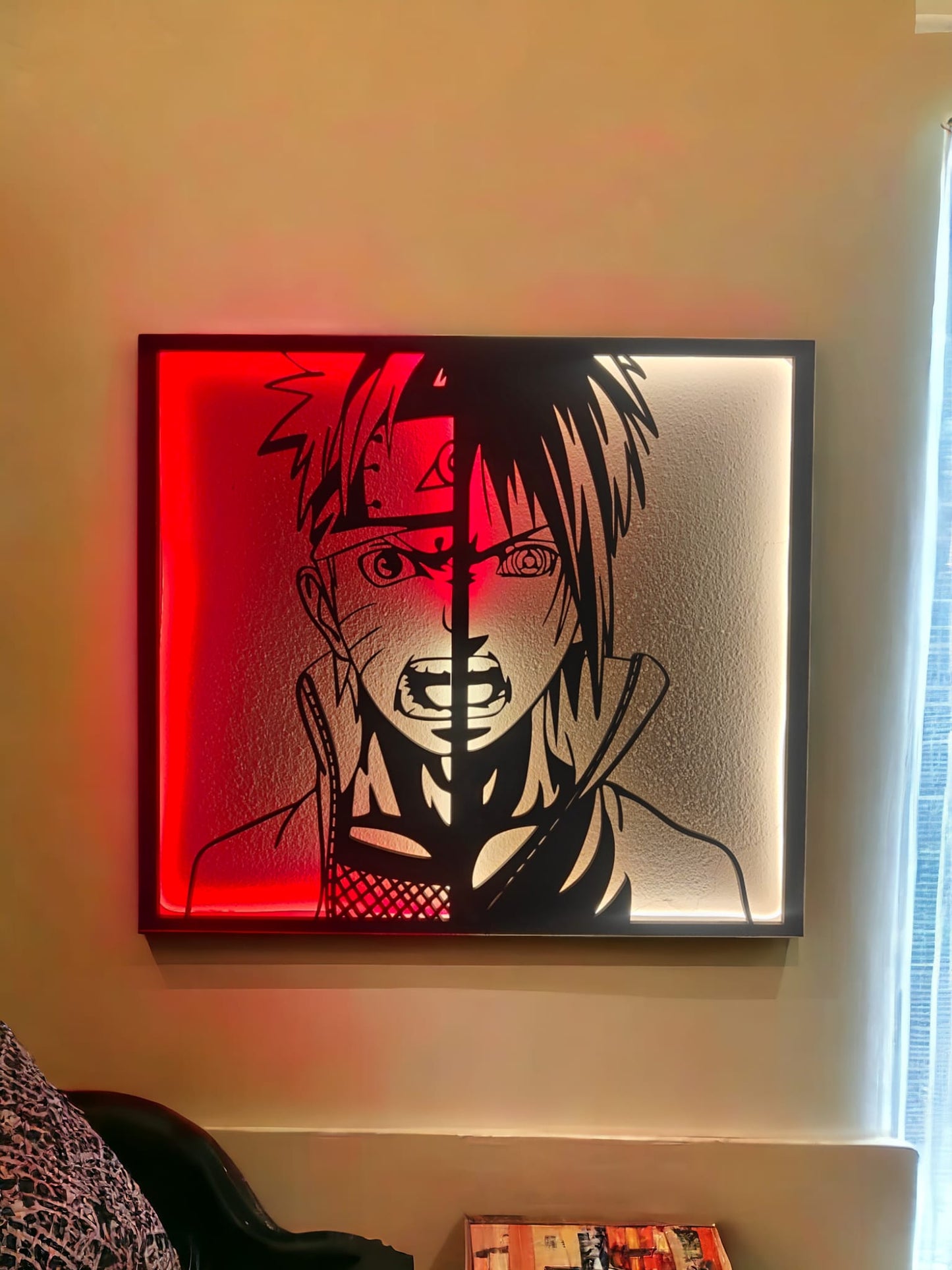 QUADRO LED - NARUTO SASUKE