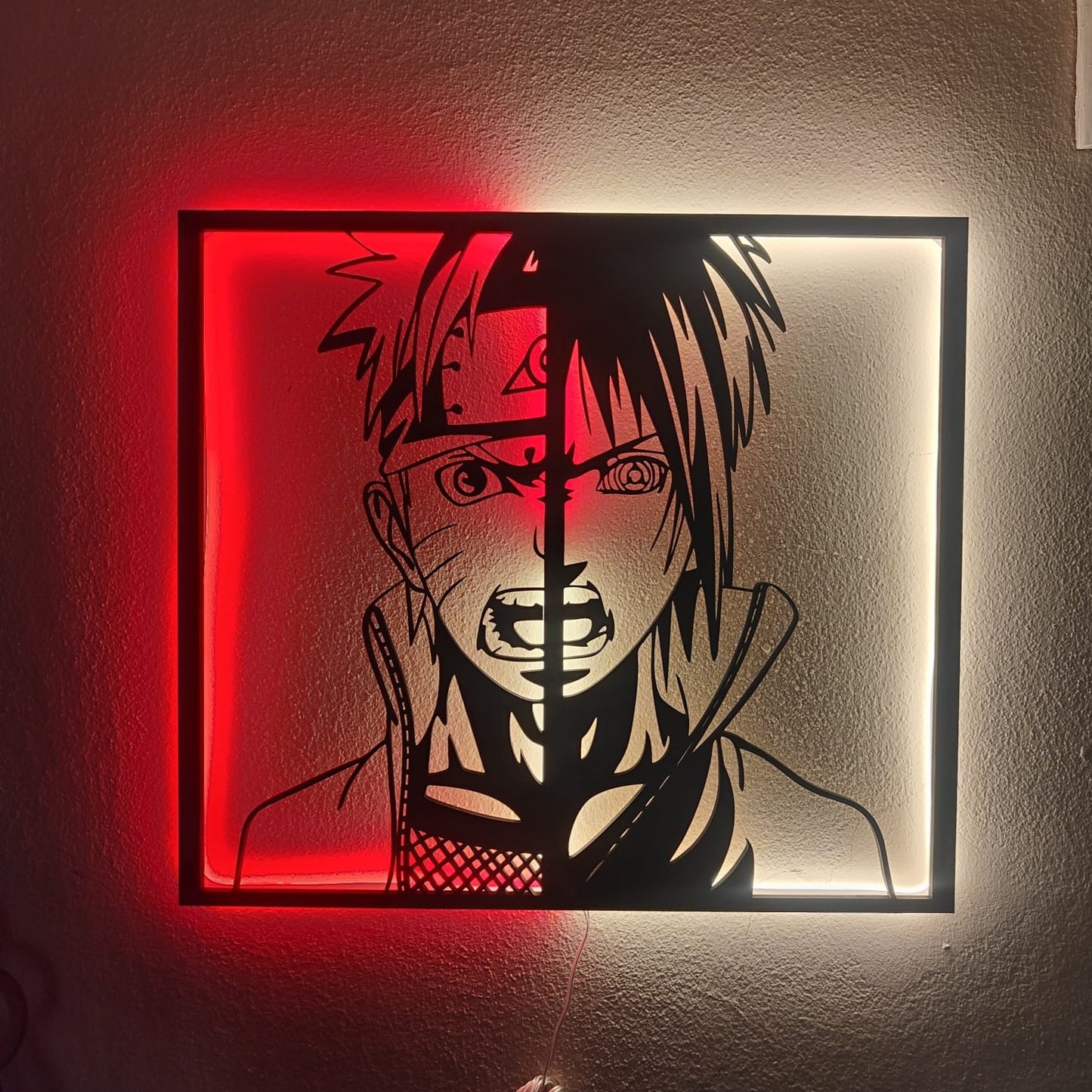 QUADRO LED - NARUTO SASUKE