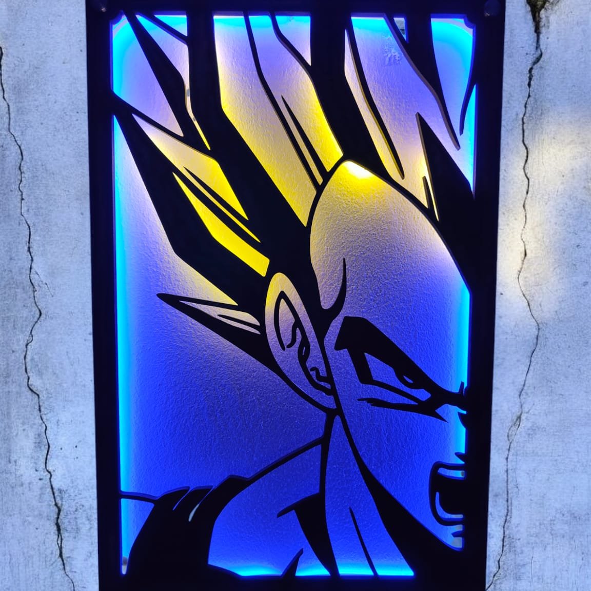 QUADRO LED - DRAGON BALL - VEGETA