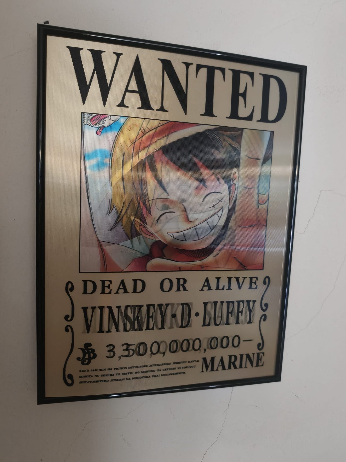 POSTER 3D - WANTED ONE PIECE
